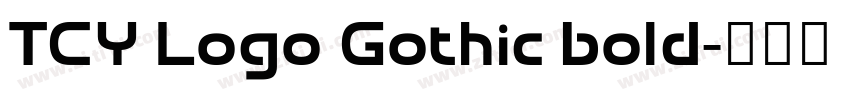 TCY Logo Gothic bold字体转换